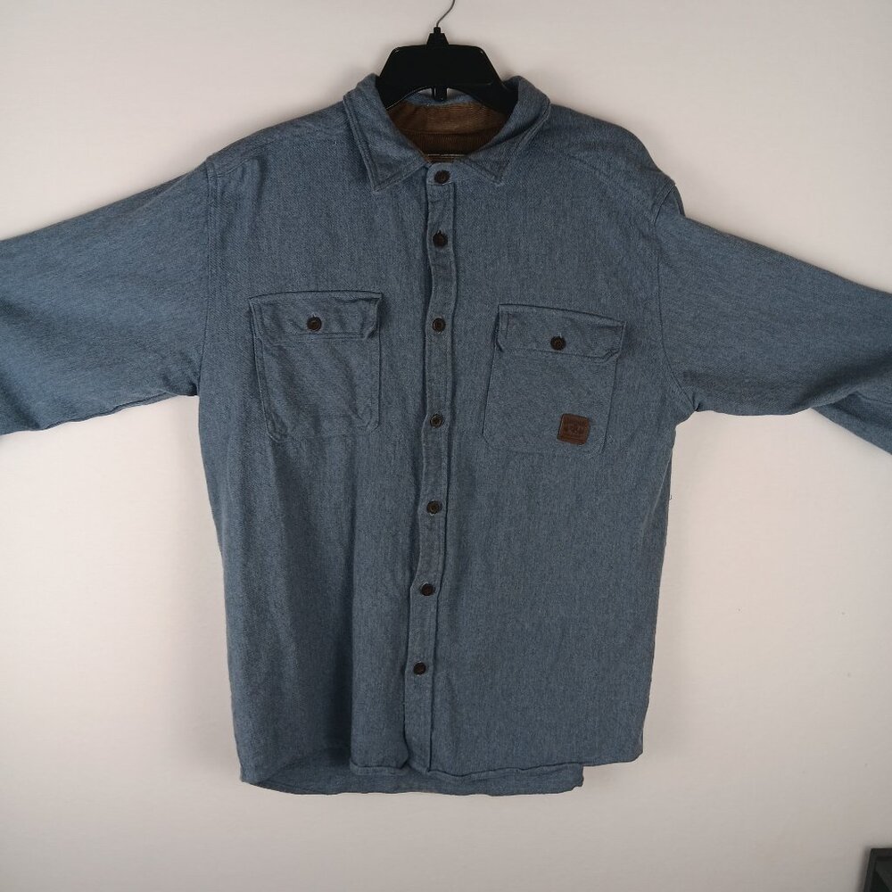 Legendary Whitetails Shirt Men L Blue Tough as Buck Showdown